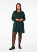 Robes tricot&eacute;es en m&eacute;lange coton-viscose, Vert, Model image number 1