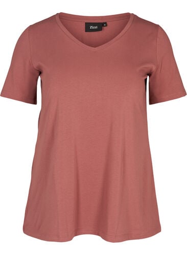 Basic T-shirt, Rose Brown, Packshot image number 0