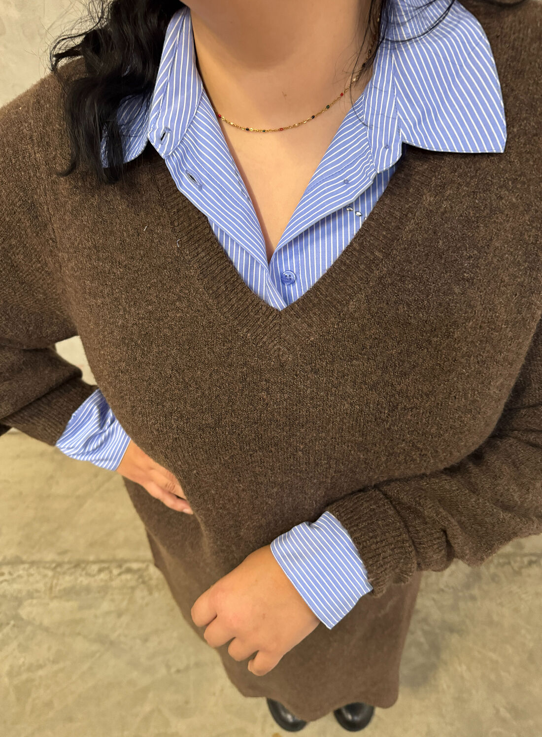 Zizzi Nuances brunes et bleues, , Model