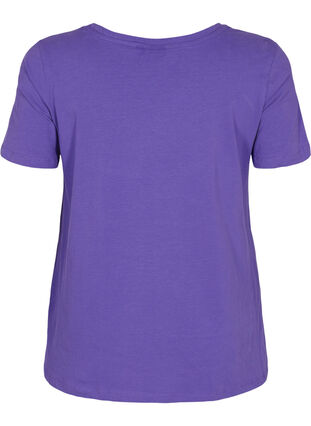 T-shirt en coton uni basique, Ultra Violet, Packshot image number 1