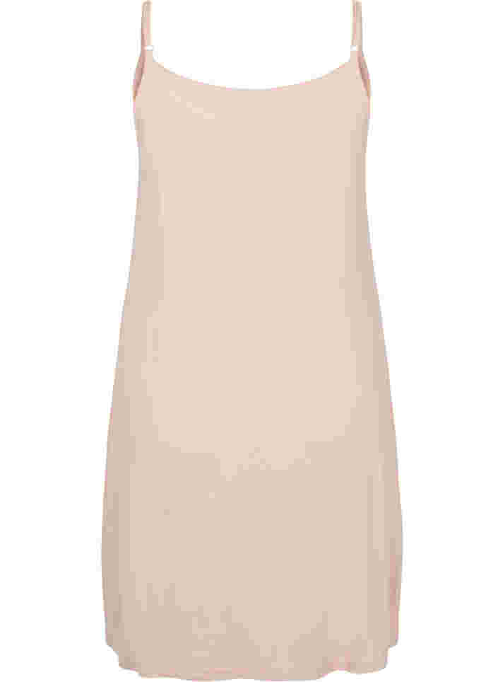 Dessous de robe en viscose uni, Frappé, Packshot image number 1
