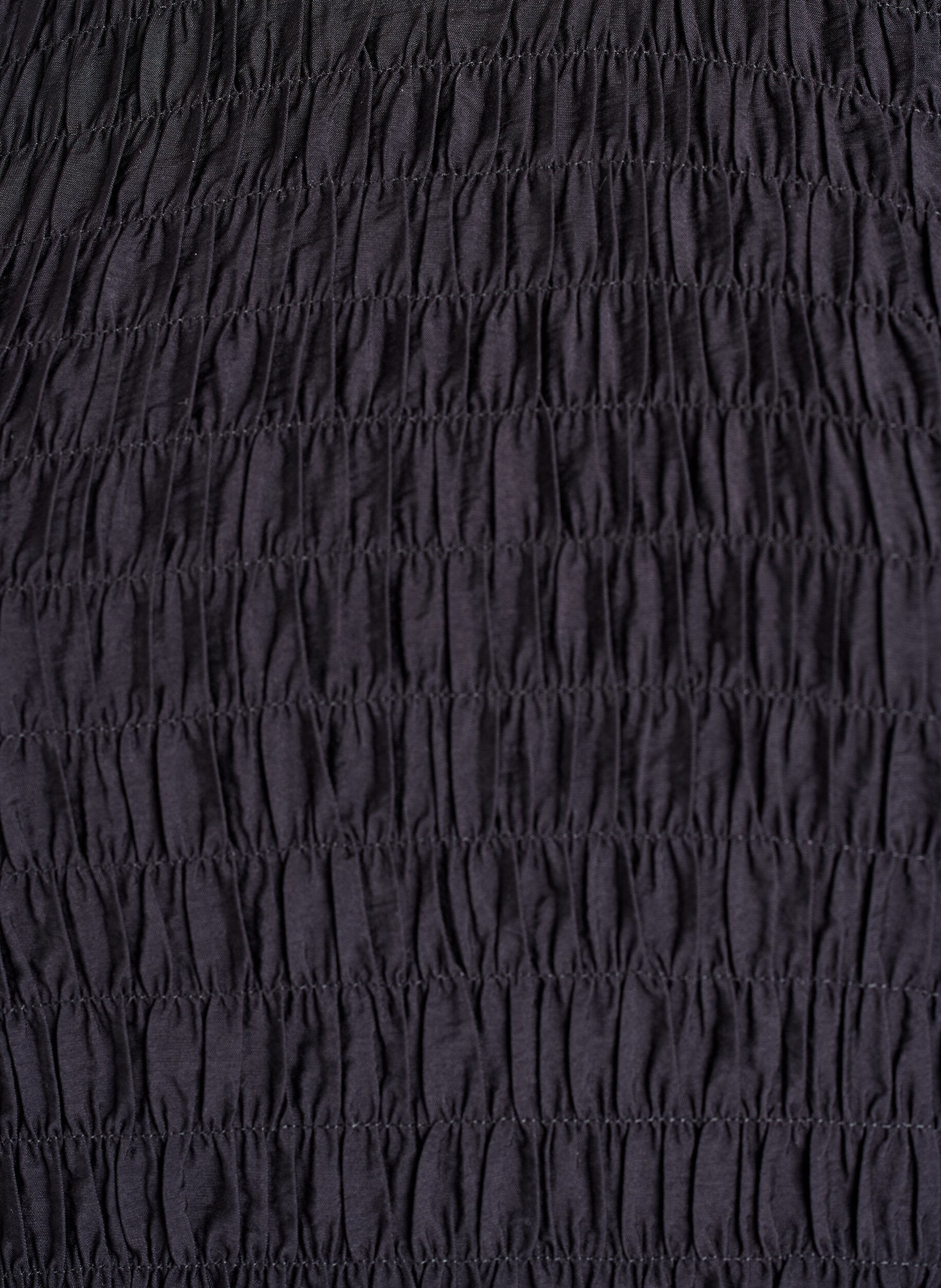 Zizzi Blouse avec smocks et manches longues, Noir, Packshot image number 2