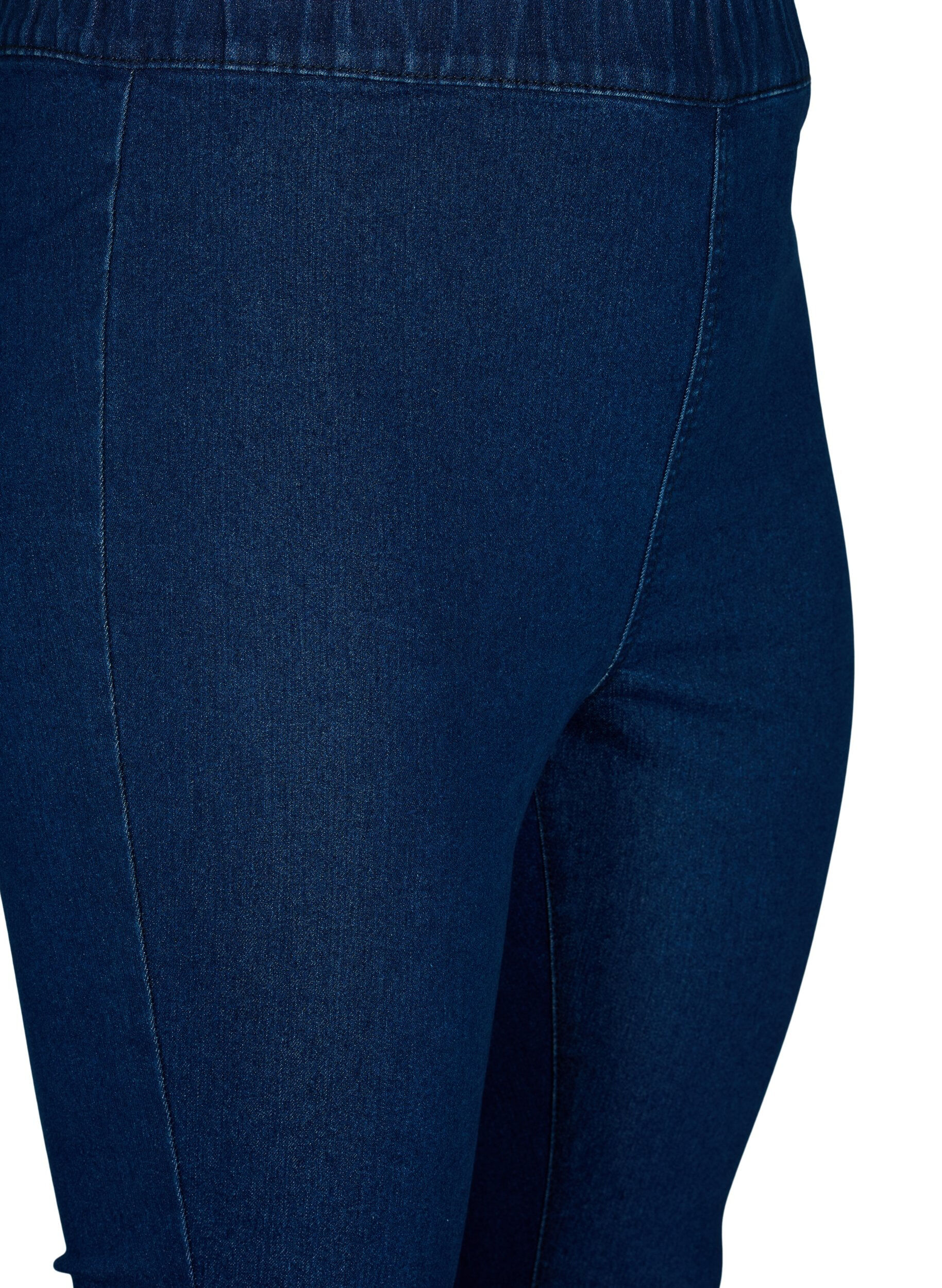 ZizziFLASH - Nauwsluitende jeggings met hoge taille, Blue denim, Packshot image number 2