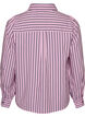 Gestreept shirt met een klassieke kraag en lange mouwen, Roze, Packshot image number 1