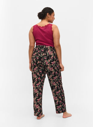 Bas de pyjama, Black Pink Oran Flow, Model image number 0