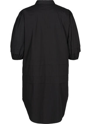 Blouse jurk in katoen, Black, Packshot image number 1