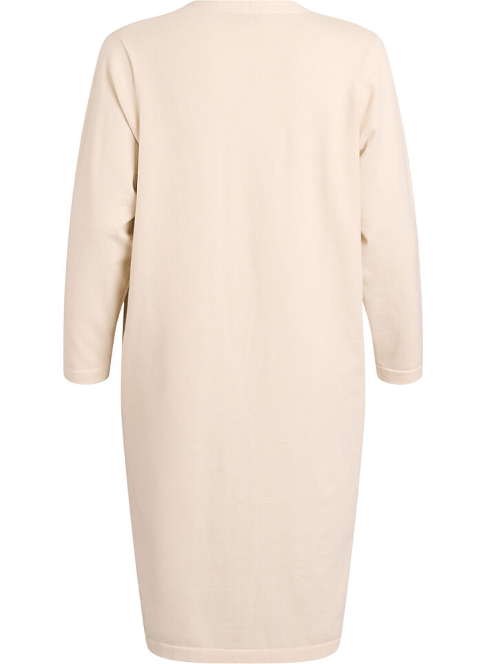 Lang, open vest met zakken, Beige, Packshot image number 1