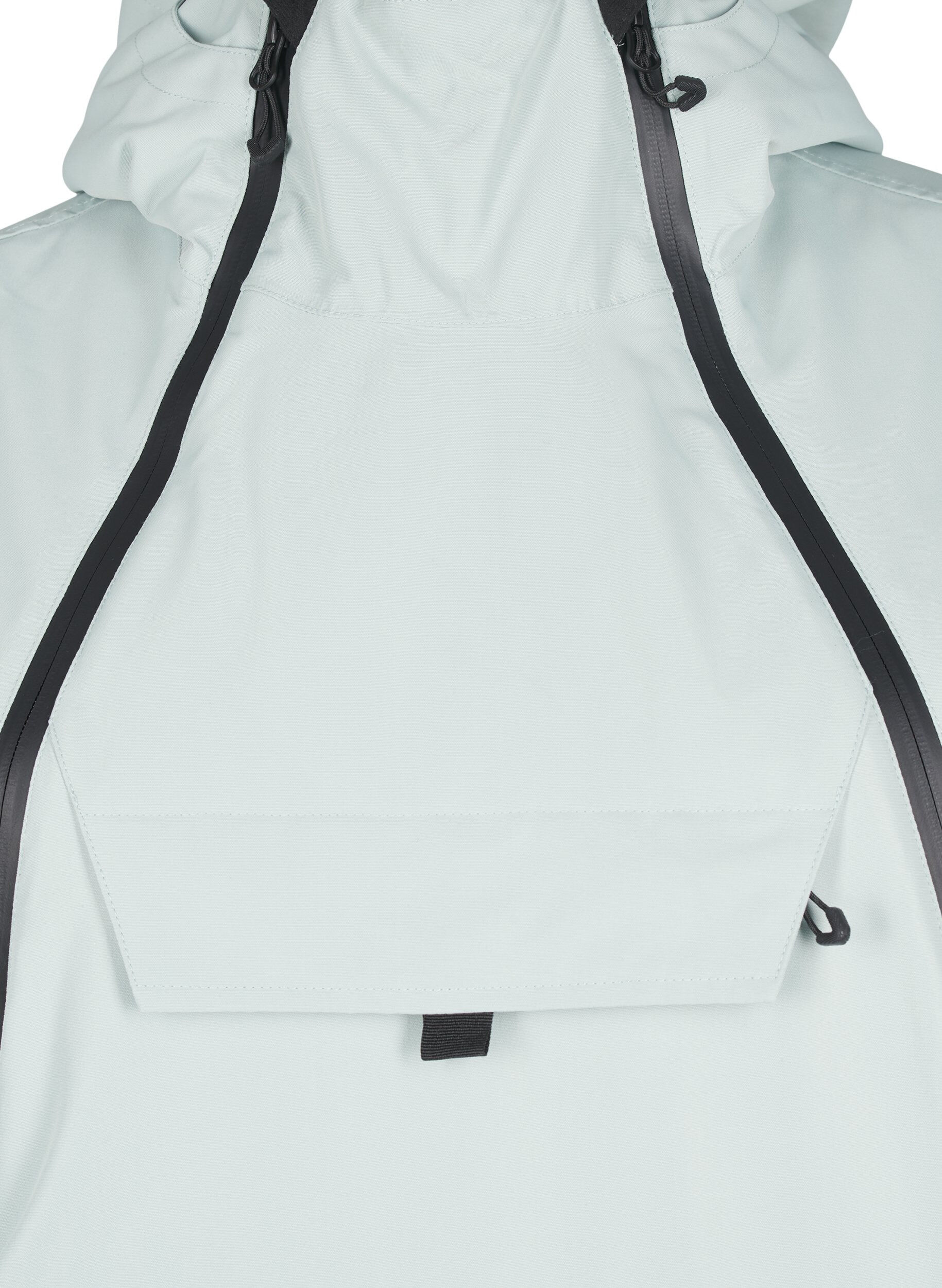 Zizzi Anorak de ski fonctionnel avec capuche, Vert clair, Packshot image number 2