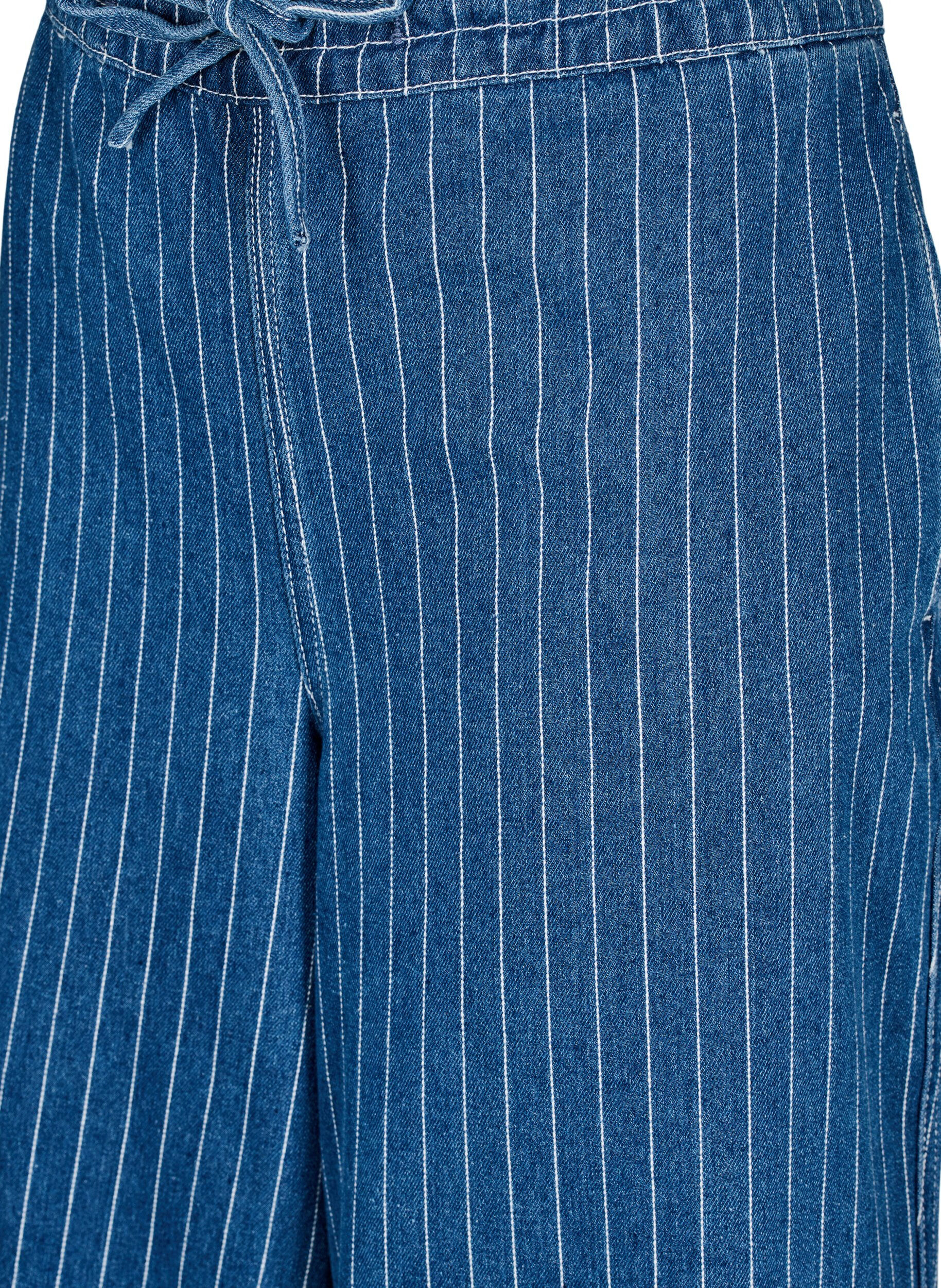 ZizziJean ample &agrave; rayures, Bleu, Packshot image number 2