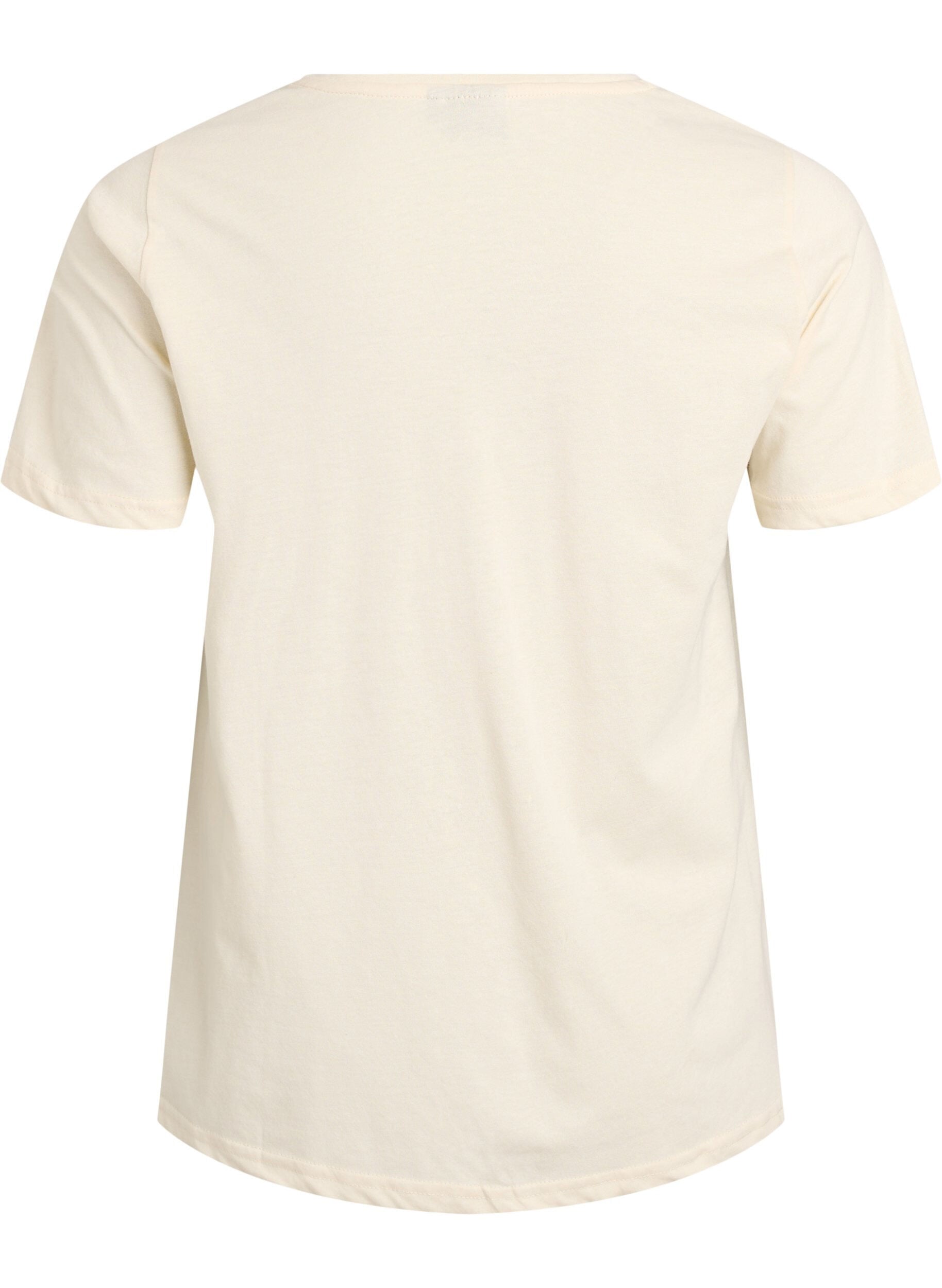 ZizziT-shirt imprim&eacute;, Vanille, Packshot image number 1