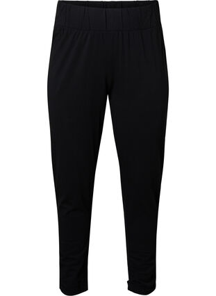 Pantalon en coton uni, Black, Packshot image number 0