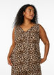 Top met print en V-hals, Groen, Model image number 0