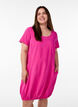 Robe en coton &agrave; manches courtes, Rose, Model image number 0
