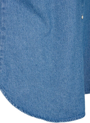 Chemise en jean à manches longues avec poche poitrine, Light Blue Denim, Packshot image number 3
