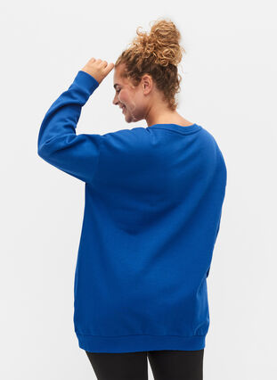 Sweatshirt en coton avec imprimé, Surf the web, Model image number 1