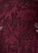 Blouse transparente avec texture florale et manches longues, Bordeaux, Packshot image number 2