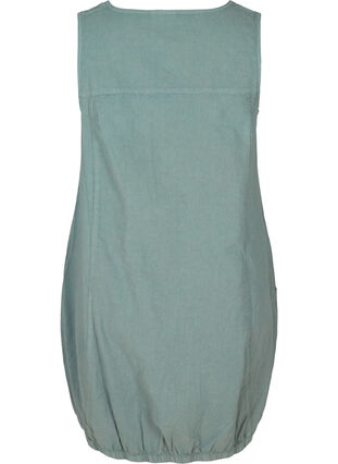 Mouwloze katoenen jurk, Balsam Green, Packshot image number 1