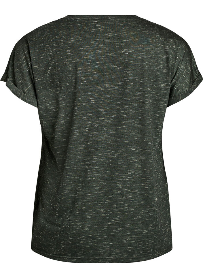 T-shirt d'entra&icirc;nement ample &agrave; manches courtes, Vert Kaki, Packshot image number 1