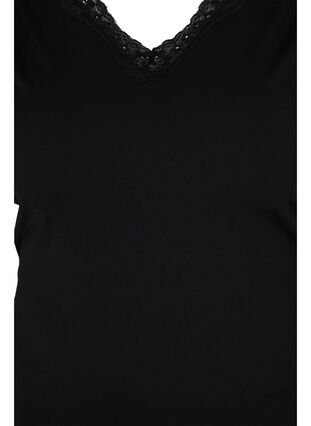 Lichte shapewear top met kant, Black, Packshot image number 2