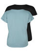 2-pack T-shirts met korte mouwen, Blauw, Packshot image number 1