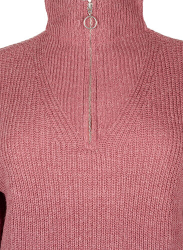 FLASH - Pull en tricot avec col haut et fermeture éclair, Renaissance R. Mel., Packshot image number 2
