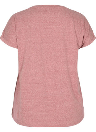 T-shirt chiné en coton, Apple Butter Melange, Packshot image number 1