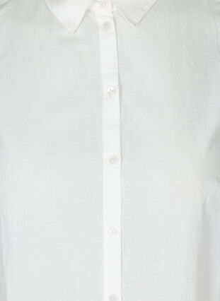 Mouwloze katoenen blouse met anglaise borduursel, Bright White, Packshot image number 2