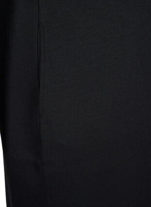 Robe sweat à manches courtes en mélange de modal, Black, Packshot image number 3