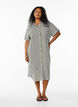 Robe chemise longue avec manches courtes, Vert, Model image number 1