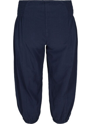Pantalon 3/4 ample avec détail en smock, Night Sky, Packshot image number 1