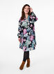 Jurk met lange mouwen en bloemenprint, Rose Flower AOP, Model image number 2