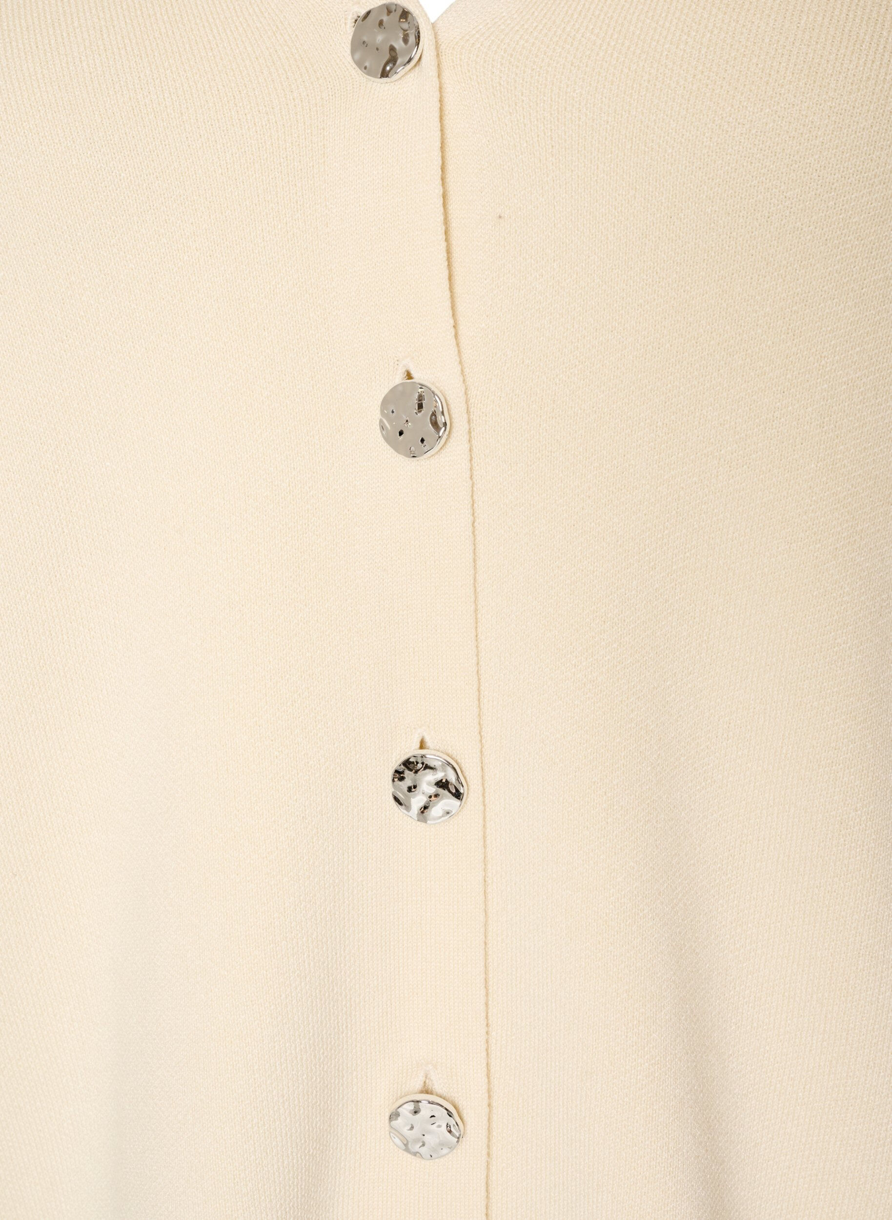 ZizziFijngebreide cardigan met decoratieve knopen, Vanille, Packshot image number 2