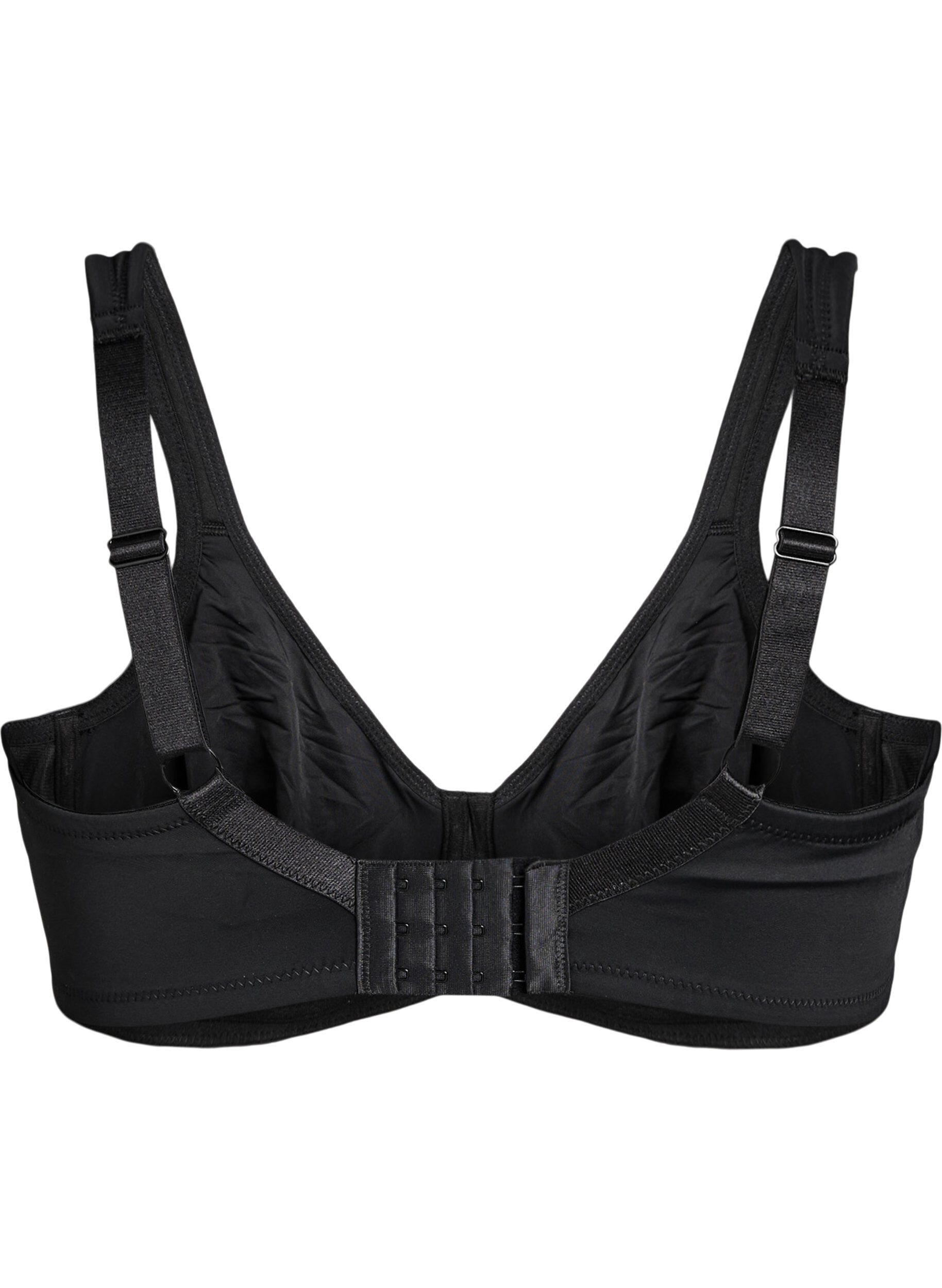 Zizzi Soutien-gorge confortable avec armature et bonnets moul&eacute;s, Noir, Packshot image number 1