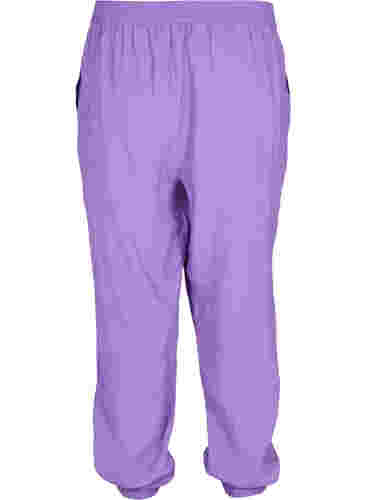 Losse broek van viscosemix met elastische boord, Royal Lilac, Packshot image number 1