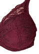 Gewatteerde kanten beha met beugel, Rood, Packshot image number 2