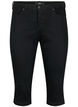 Emily slim-fit denim capribroeken, Black, Packshot image number 0