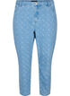 Mille mom fit jeans met print, Light blue denim, Packshot image number 0