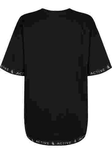 Robe pull-over à manches courtes, Black, Packshot image number 1