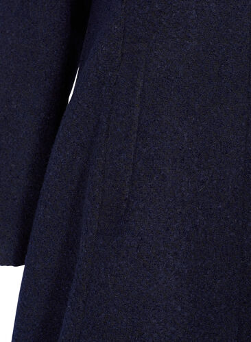 Manteau à capuche silhouette en A, Night Sky Mel., Packshot image number 3