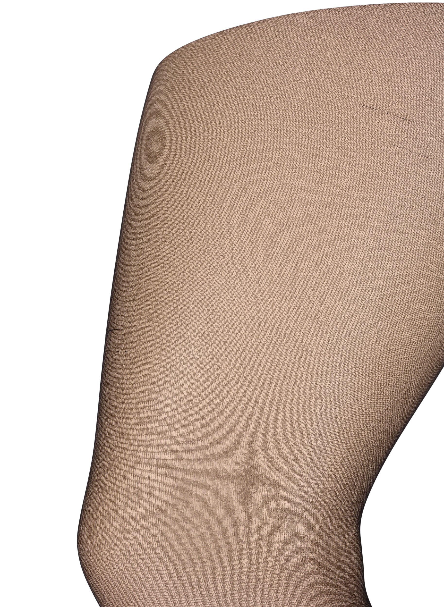 Zizzi2-pak panty's in 20 denier, Zwart, Packshot image number 3