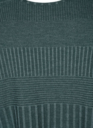 Blouse avec manches 3/4 et motif rayé, Scarab Melange, Packshot image number 2