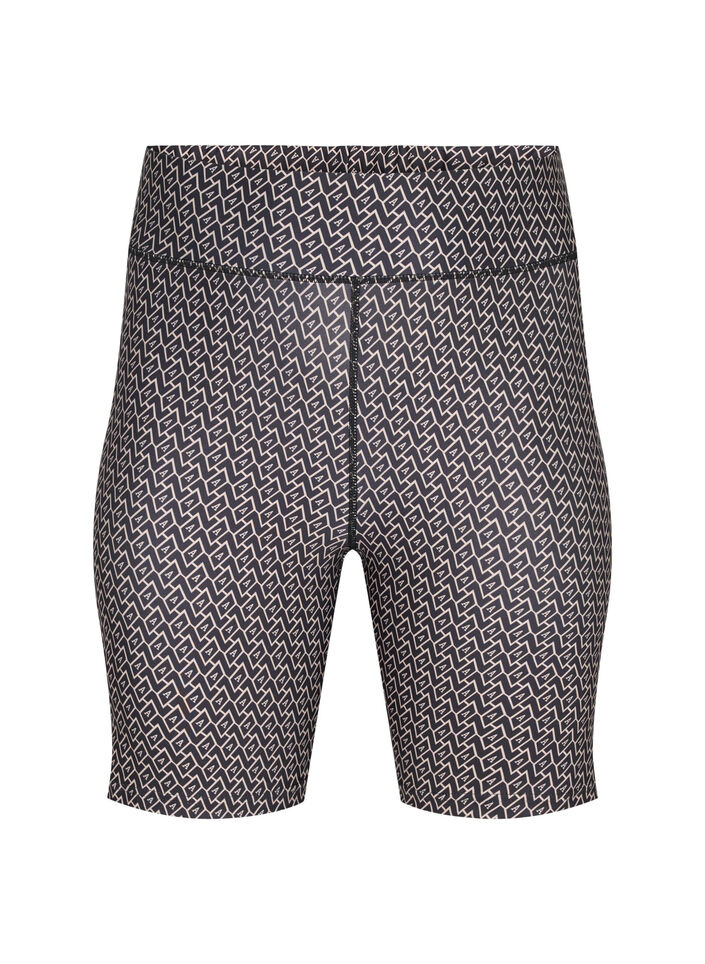 Short d'entra&icirc;nement imprim&eacute;, Black w. Text Print, Packshot image number 0