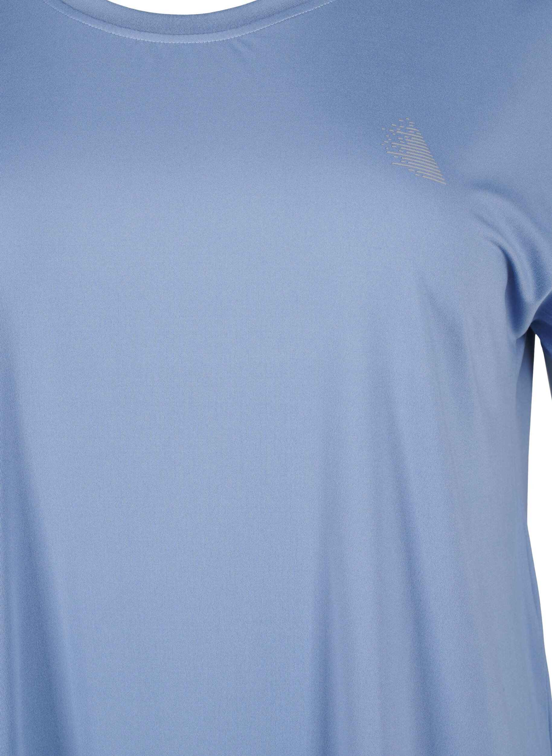 ZizziEffen gekleurd T-shirt voor sporten, Blauw, Packshot image number 2