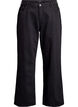 Jeans met wijde pijpen en hoge taille, Zwart, Packshot image number 0