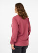 Sweatshirt avec ornements en dentelle, Rose Brown, Model image number 1