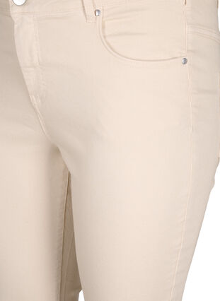 Slim fit Emily jeans met normale taille, Oatmeal, Packshot image number 2