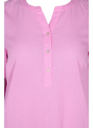 Robe chemise longue à manches courtes, Begonia Pink, Packshot image number 2