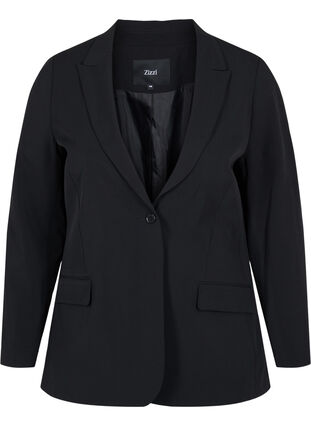 Blazer classique avec poches, Black, Packshot image number 0