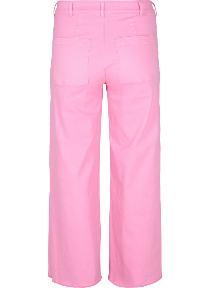 Flared jeans met high waist, Roze, Packshot image number 1