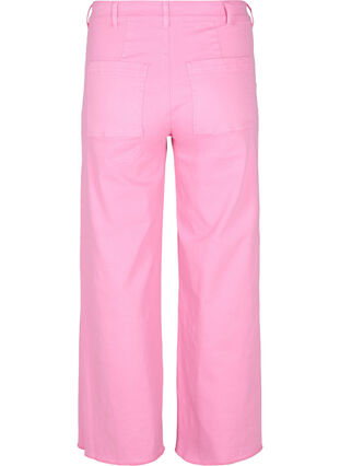 Flared jeans met high waist, Pink, Packshot image number 1